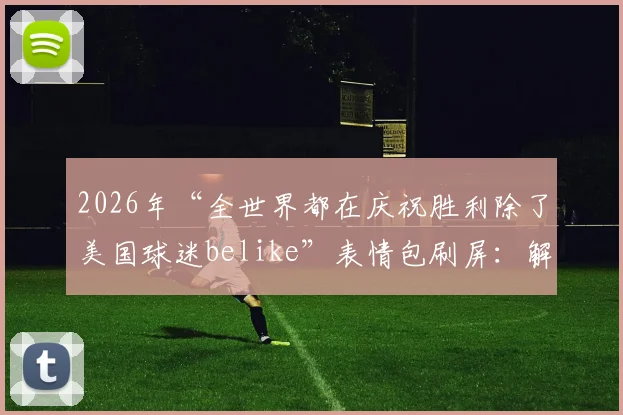 2026年“全世界都在庆祝胜利除了美国球迷belike”表情包刷屏:解读这一网络热梗的深层含义与球迷百态